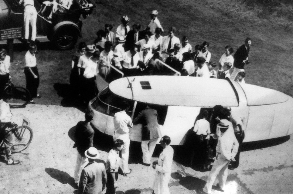 The Dymaxion car, c.1933.